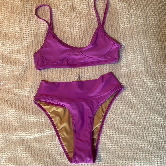 Gnash Other - FreePeople GNASH Swim Bikini Teardrop Top and Dip Brief Bottoms